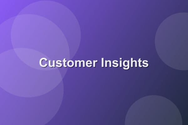 Data Driven View of Customers